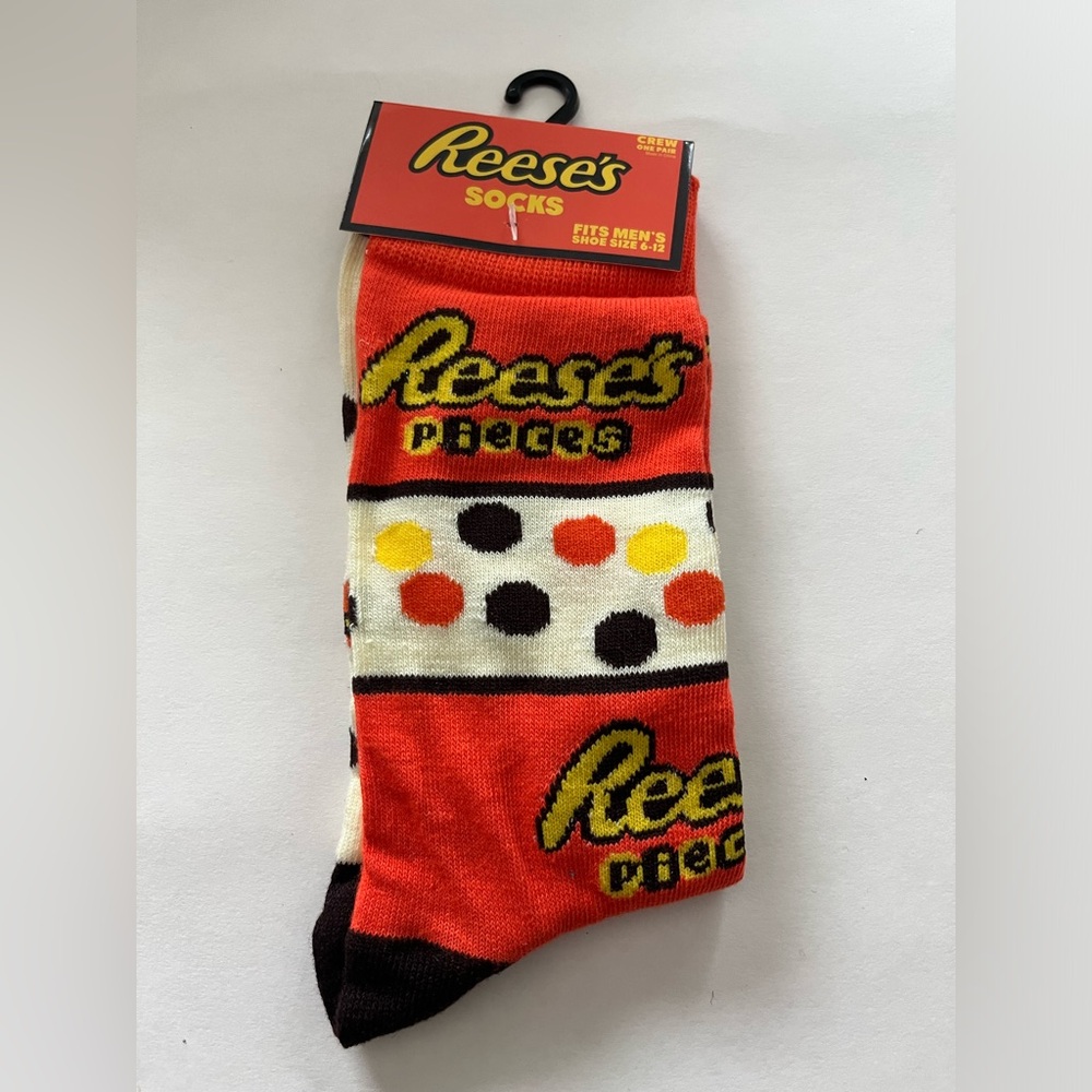 Reese’s Pieces Socks Fits Men’s Shoe Size 6-12